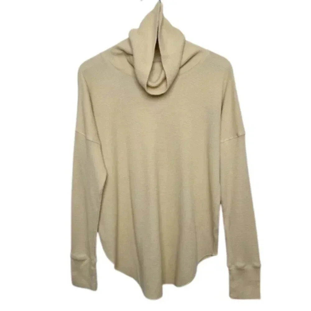 Aritzia Womens Large  The Group Babaton Cowlneck Thermal Long Sleeve Top